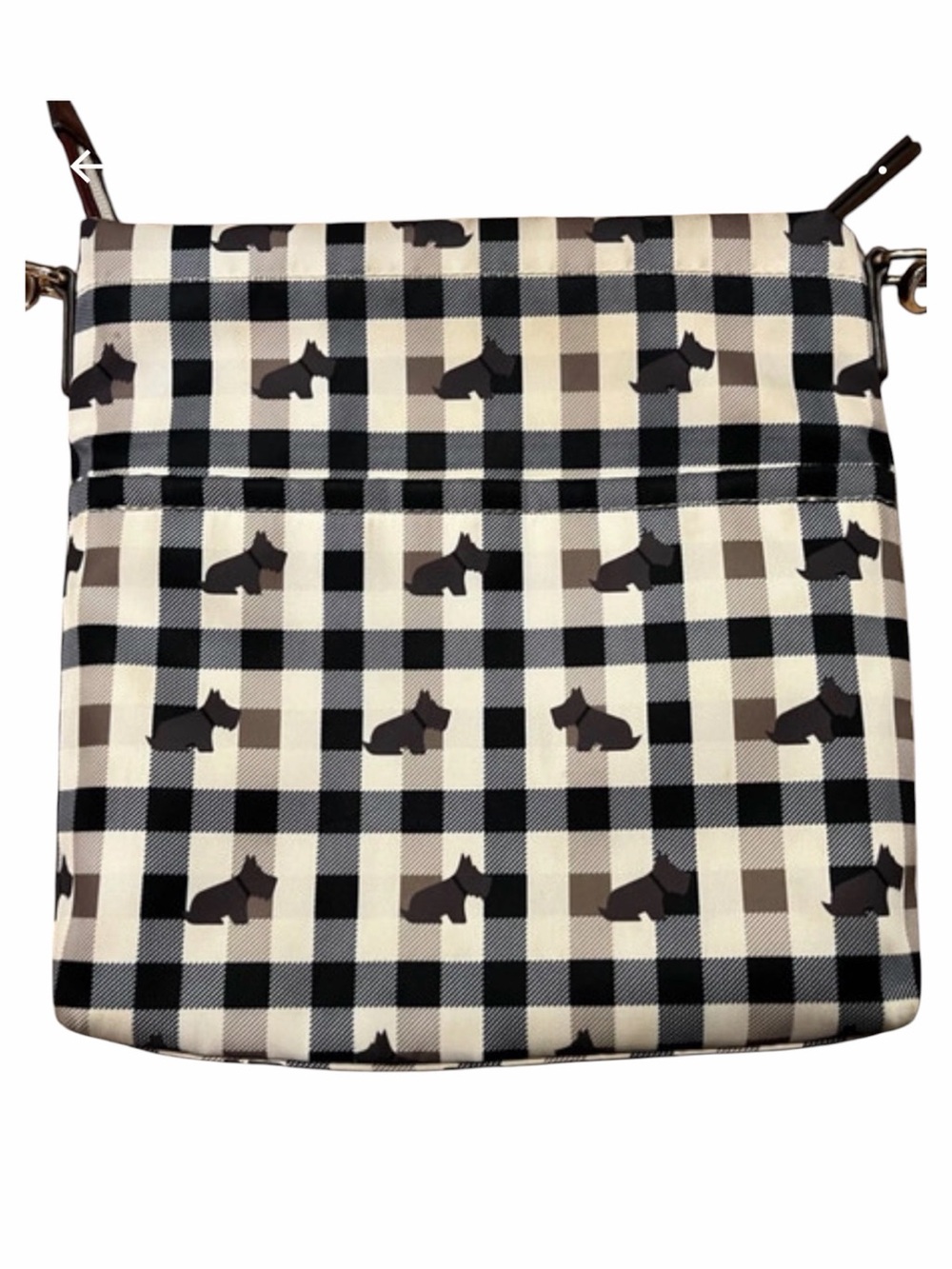 Radley London Finsbury Park Checkered Scottie Dog Print Crossbody - NWOT - Picture 5 of 12